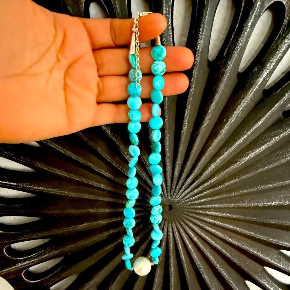 Turquoise Beaded Necklace #26